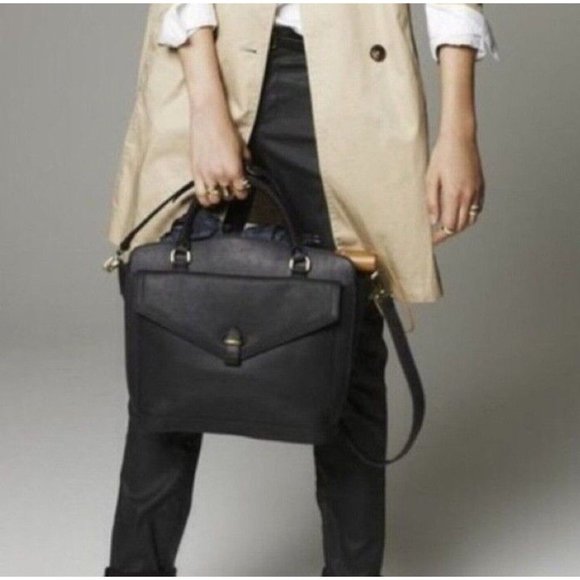 Madewell Handbags - Madewell black leather satchel handbag Madewell
